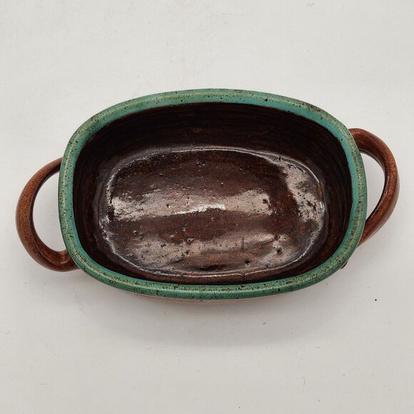 Pedar Hegland Pottery Dish with Handles - Picture 3 of 4